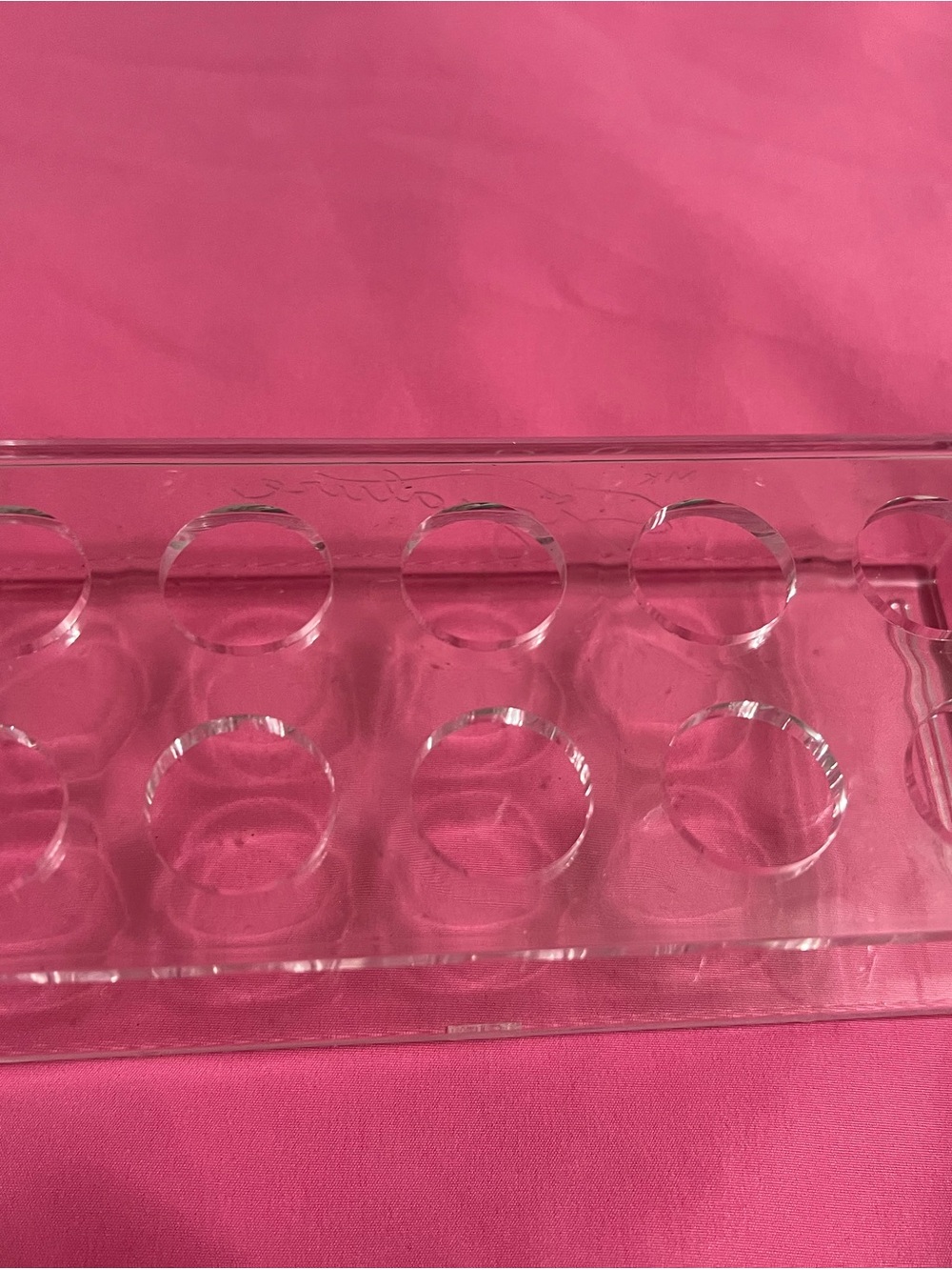 Mary Kay Clear Acrylic Lipstick Organizer on Pink